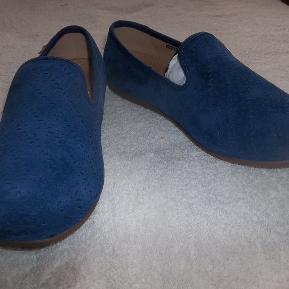 Spenco Blue Peacoat Bailey Ballet Flat - Picture 1 of 7